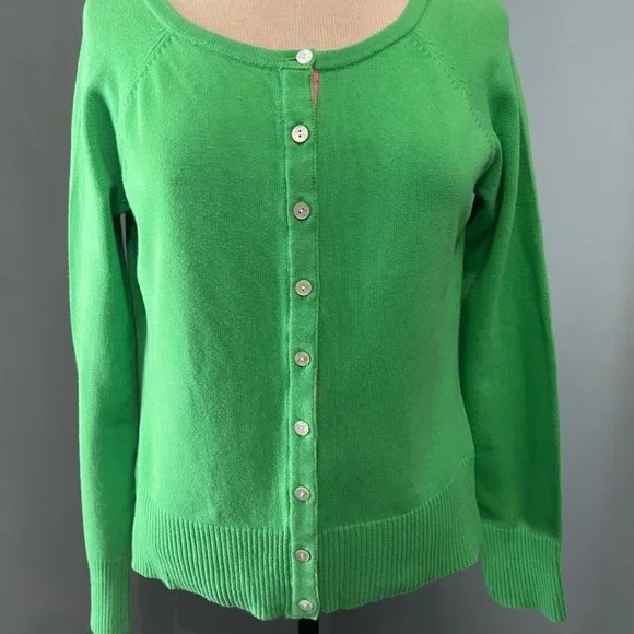 Lilly Pulitzer Green Cardigan Sweater - Picture 1 of 6